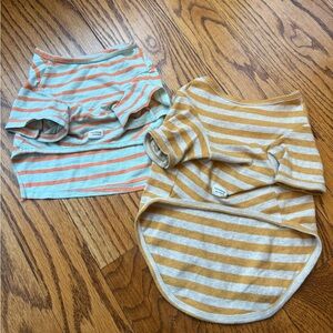 Louisdog Boutique Striped Dog Cotton Shirts L XL